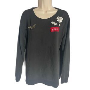 Karl Lagerfield sweatshirt with his brand patch and pin size M